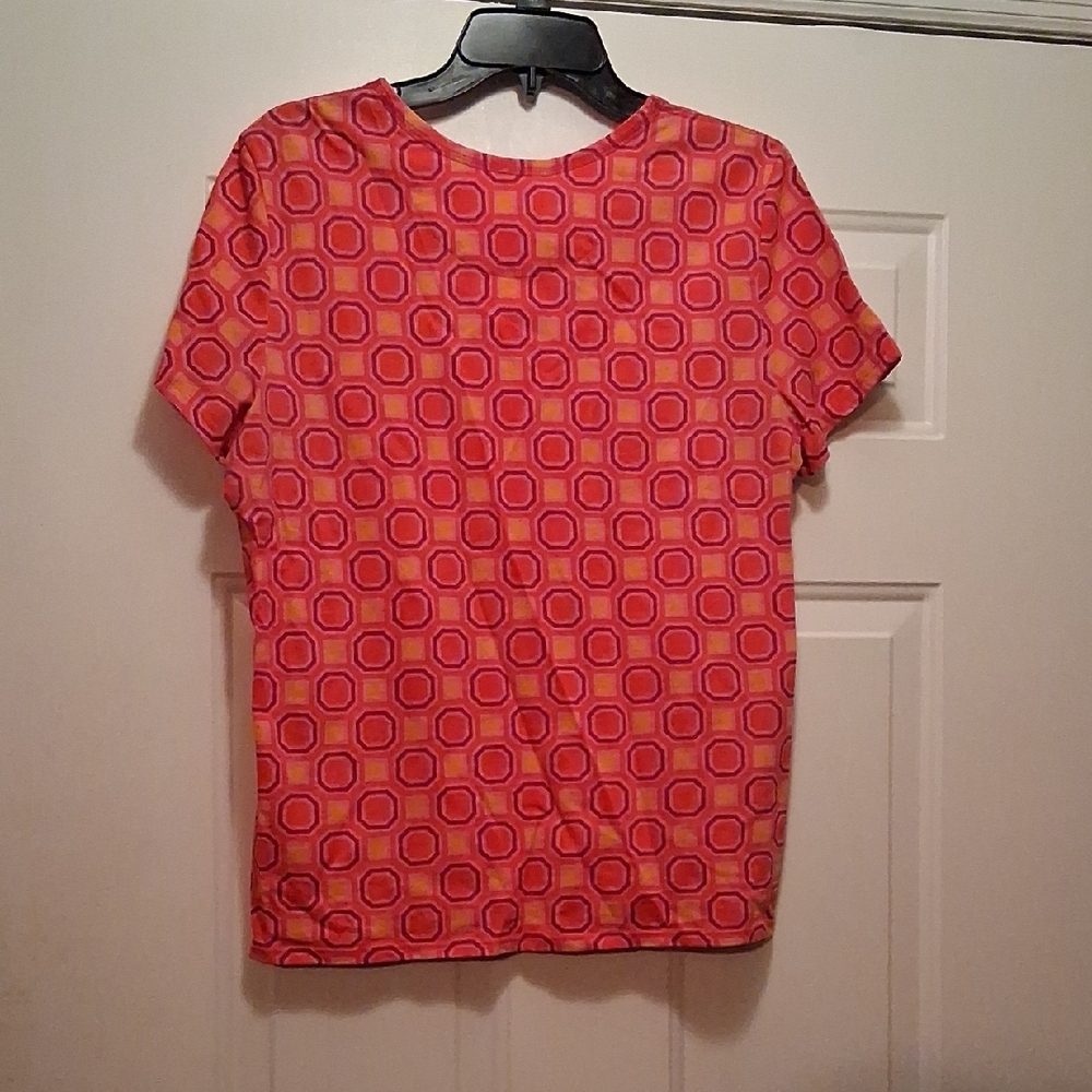 Geometric Patterned Tory Burch Tee - image 5